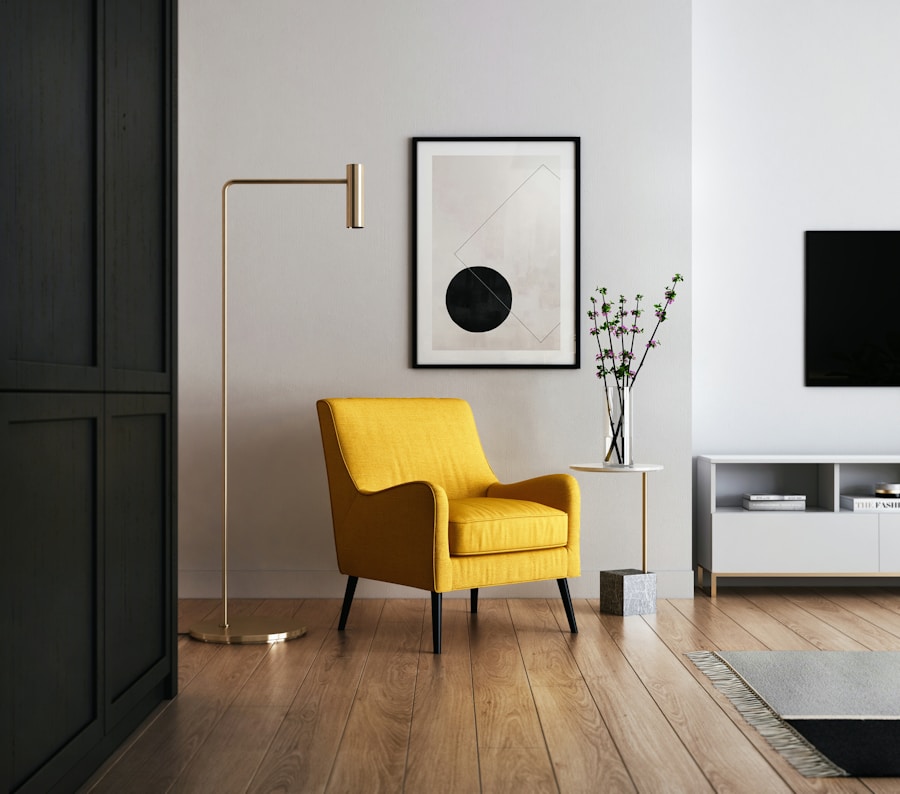Blindagem em poltrona decorativa